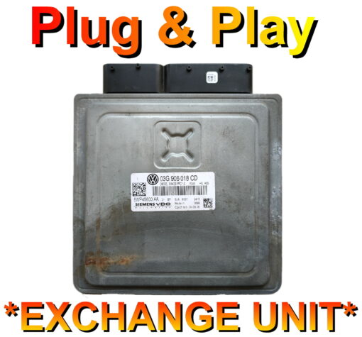 VW Passat ECU Siemens 5WP45600 | 03G906018CD | PPD1.5 | Plug+Play Exchange unit