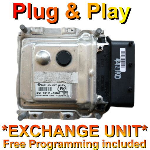 Hyundai ECU 9001140420KD | 39111-03700 | ME17.9.11.1 | *Plug & Play* Exchange unit (Free Programming BY POST) - Unit supplied + Cloning service (Exchange unit)