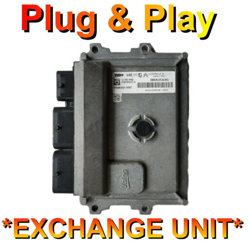 Peugeot ECU 9805353080 | HW9800913080 | V46.11 |  Plug+Play  Exchange unit