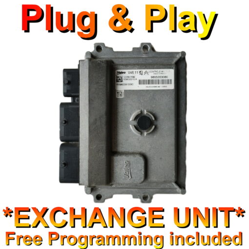 Peugeot ECU 9805353080 | HW9800913080 | V46.11 | *Plug & Play* Exchange unit (Free Programming BY POST)