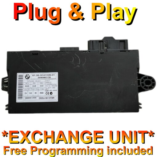 BMW 1 Series CAS3 5WK49513YBR | 61.35-9147226 | *Plug & Play* Exchange unit (Free Programming BY POST)