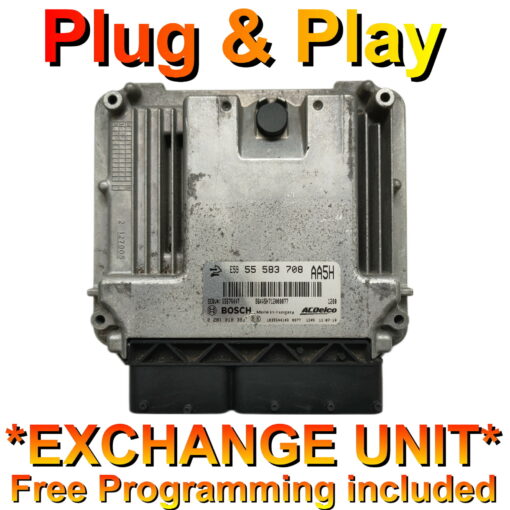 Vauxhall Opel / Chevrolet ECU 0281018383 | 55583708 | AA5H | *Plug & Play* Exchange unit - FREE PROGRAMMING BY POST!