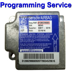 Fiat Ducato | Peugeot Boxer | Citroen Relay Airbag ECU 01390299080 | HP | TRW | Programming / Reset / Repair Service