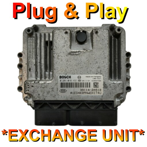 Hyundai / Kia ECU Bosch 0281016492 | 39114-2A510 | EDC17C08 |*Plug & Play* Exchange unit