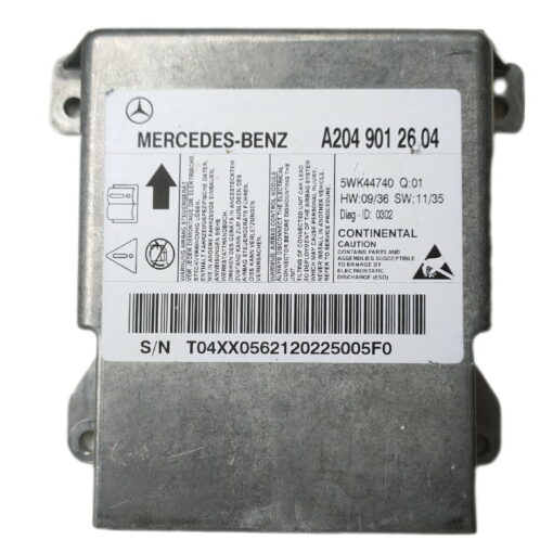 Mercedes Airbag ECU Continental A2049012604 | 5WK44740 | Programming / Reset / Repair Service