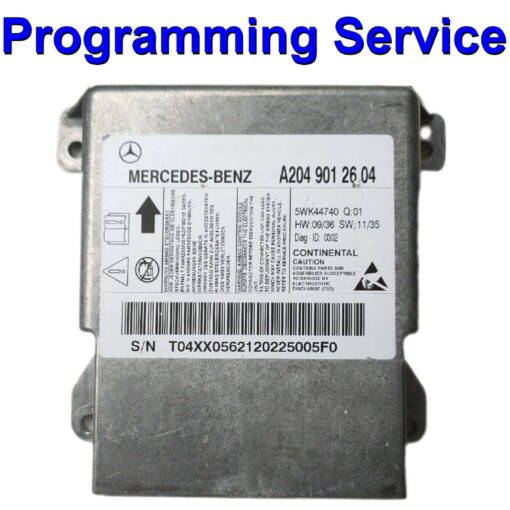 Mercedes Airbag ECU Continental A2049012604 | 5WK44740 | Programming / Reset / Repair Service
