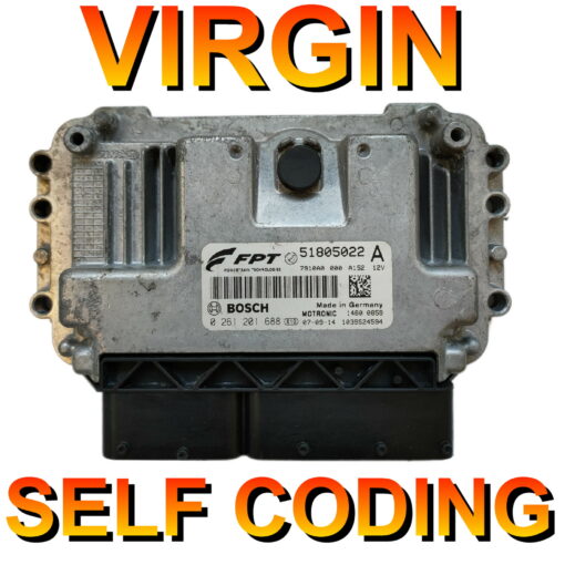 Fiat ECU 0261201688 | 51805022 | ME7.9.10 | Virginised Self coding unit *Plug+Play