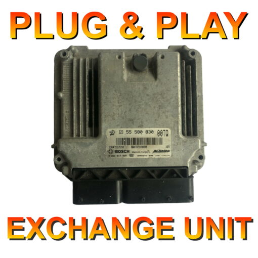 Vauxhall Bosch ECU 0281017960 | 55580830 | 00TQ | Plug+Play Exchange unit