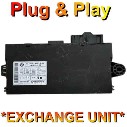 BMW 1 Series CAS3 5WK49513YBR | 61.35-9147226 | Plug+Play | Exchange Unit