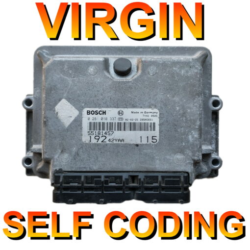 Fiat Stilo Diesel ECU Bosch EDC15C7 | 0281010337 | 55181457 | 192 | Plug+Play Virginised Self coding unit