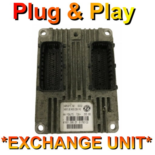 Fiat Punto 1.4 ECU Magneti Marelli IAW5SF3.M2 | 51793102 | HW300 | Plug + Play Exchange unit