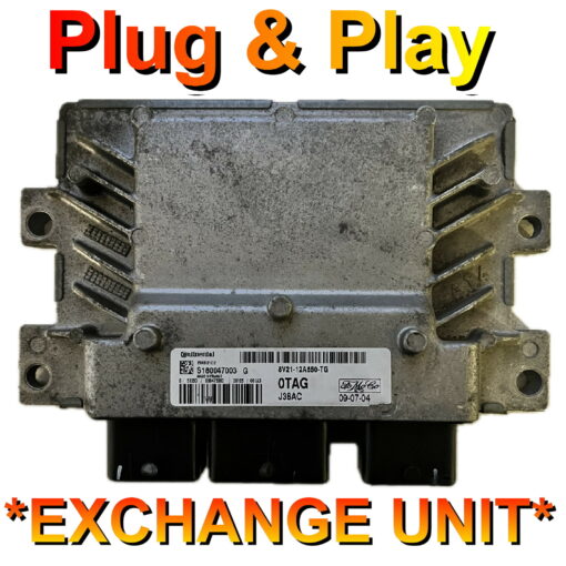 Ford ECU Continental EMS2102 | S180047003 | 8V21-12A650-TG | 0TAG | Plug+Play Exchange unit