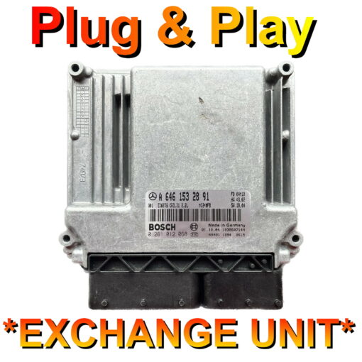 Mercedes Vito ECU Bosch EDC16C2 | CR3.31 | 0281012068 | A6461532891 | Plug+Play Exchange unit