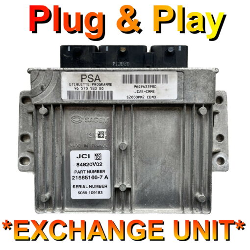 Peugeot Citroen ECU Continental S2000 9657018380 | 9649433980 | Plug+Play Exchange unit