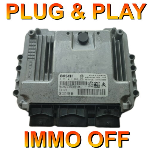 Peugeot 307 1.4 HDi ECU Bosch 0281011090 | 9653202680 | EDC16C3 |  Plug+Play  IMMO OFF!