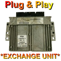 Citroen Peugeot ECU Sagem 9650825180 | 9642222380 | S2PM-380 | Plug+Play Exchange unit