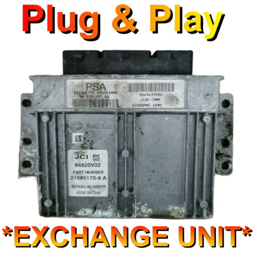 Peugeot Citroen ECU Continental 9657018180 | 9649433980 | Plug+Play Exchange unit