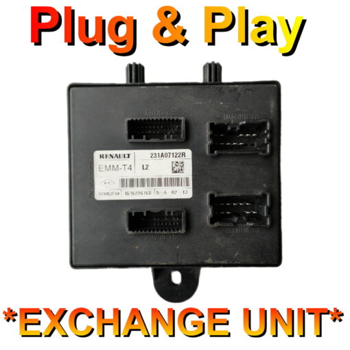 Renault BCM 231A07122R | EMM-T4 | Plug+Play | Exchange Unit