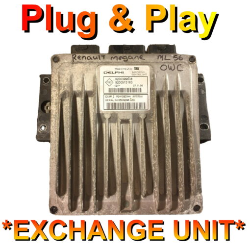 Renault Megane Modus 1.5 DCi ECU Delphi 8200399038 | 8200513163 | DCM1.2 | Plug+Play Exchange unit