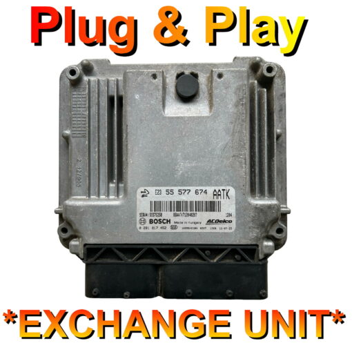 Vauxhall Opel ECU 0281017452 | 55577674 | AATK | EDC17 |  Plug + Play  Exchange unit