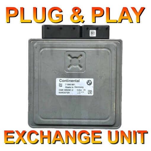 BMW ECU Siemens MSD81.2 | 5WK93729 | 7599881 | Plug+Play Exchange unit - Image 2