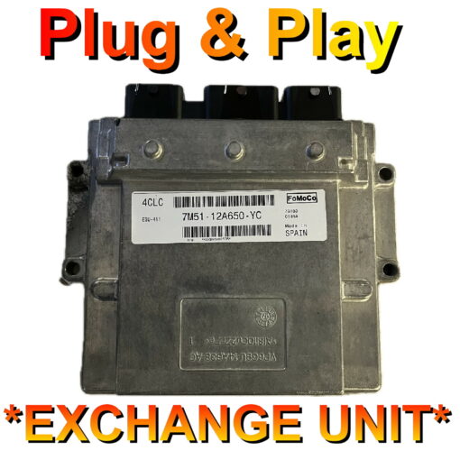 Ford Focus ECU | ESU-411 | 7M51-12A650-YC | 4CLC Plug+Play Exchange unit