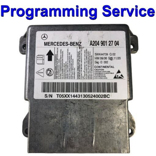 Mercedes Airbag ECU Continental A2049012704 | 5WK44739 | Programming / Reset / Repair Service