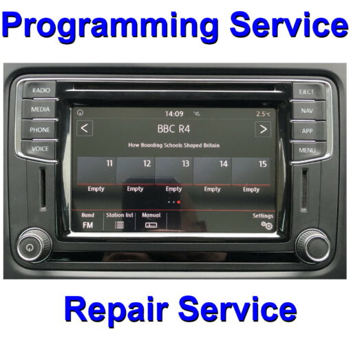 VW | Seat | Skoda | Audi MIB2 STD2 | PQ | Technisat Discover / Composition Stereo Programming / Repair Service