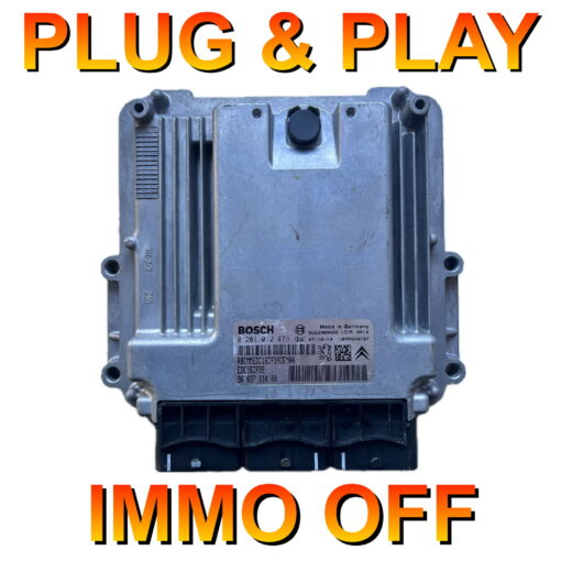 Citroen Peugeot ECU Bosch EDC16CP39 | 0281012478 | 9663731480 | Plug+Play Immo off