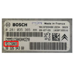 Peugeot / Citroen Bosch MD1CS003 ECU | Diesel | ECU Cloning / Immo Off by Emulator Service