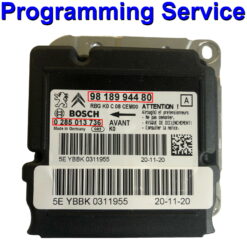 Peugeot Partner / Citroen Berlingo / Jumpy / Toyota Proace Airbag ECU 9818994480 | 0285013736 | Programming / Reset / Repair Service