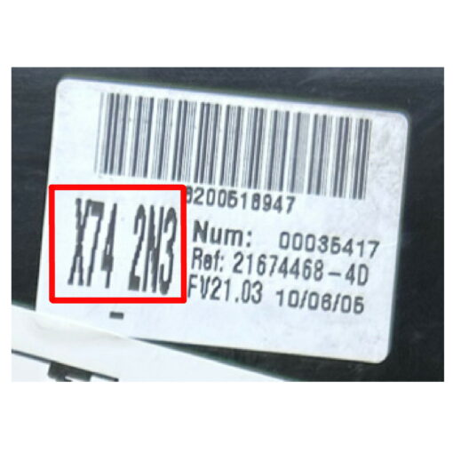 Renault / Nissan Body Control Module | BCM | Sagem UCH-X74-xxx | Programming / Cloning Service - Image 2