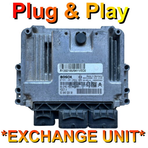 Peugeot Citroen ECU Bosch MED17.4 | 0261201864 | 9664852880 | Plug and Play Exchange unit