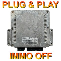 Citroen Peugeot ECU Bosch EDC15C2 | 0281010884 | 9645534780 | 38 | Plug+Play IMMO OFF