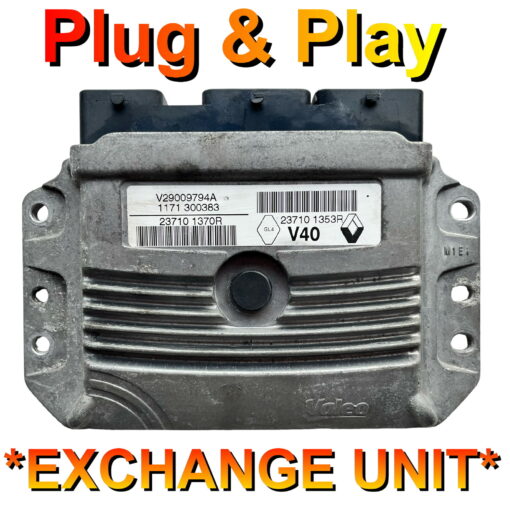 Renault ECU Valeo V40 | 237101370R | 237101353R | V29009794A | Plug+Play Exchange unit