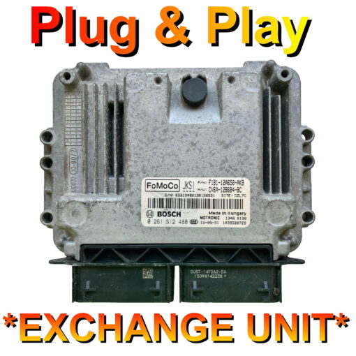Ford ECU Bosch MED17.0.1 | 0261S12488 | F1B1-12A650-AKB | JKS1 | Plug+Play Exchange unit
