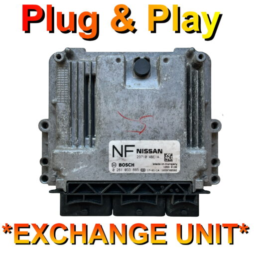 Nissan ECU Bosch EDC17C84 | 0281033885 | 23710 4BE1A | Plug+Play Exchange unit