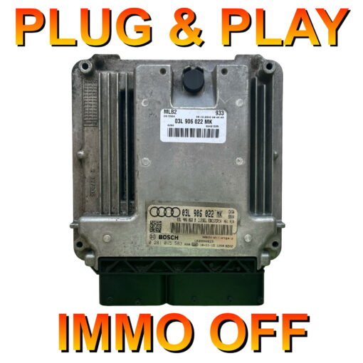 Audi A4 ECU Bosch EDC17CP14 | 0281015583 | 03L906022MK | Plug+Play IMMO OFF