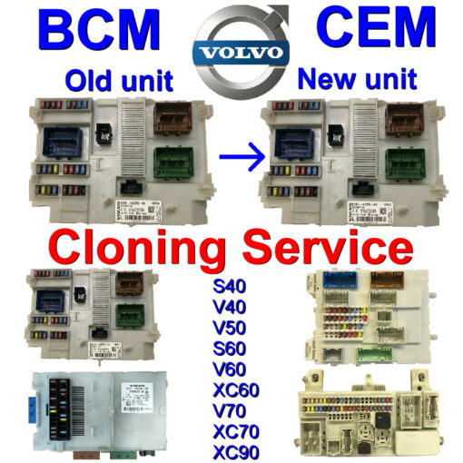 Volvo S40 V40 V50 S60 V60 XC60 V70 XC70 S80 XC90 BCM CEM Module Programming Service