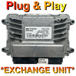 CHEVROLET Spark ECU 25184853 | 5WY1K73A | AAZL | D52 | Plug+Play Exchange unit