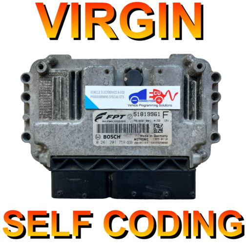 Fiat Alfa ECU 0261201759 | 51819961F | ME7 | Virginised Self coding unit Plug+Play