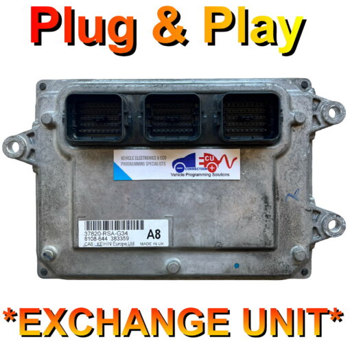 Honda ECU 37820-RSA-G34 | A8 | Plug+Play | Exchange Unit