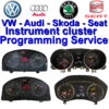 VW Audi Skoda Seat Various Instrument cluster Programming Service