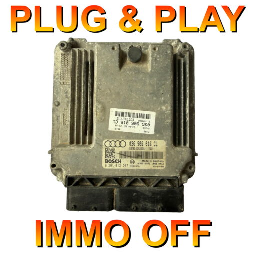 VW Skoda Seat Audi ECU 0281012267 | 03G906016CL | EDC16U31 | Plug+Play Immo Off