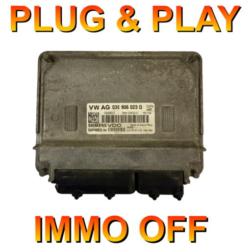 VW Audi Seat Skoda ECU 03E906023Q | 5WP40853 | SIMOS9.1 | Plug+Play Immo off