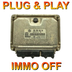 VW ECU Bosch ME7.5.10 | 0261201144 | 036906032BA | Plug+Play Immo off