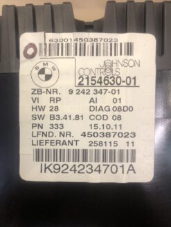 BMW 3-Series Johnsons Controls Instrument Cluster - Programming Service