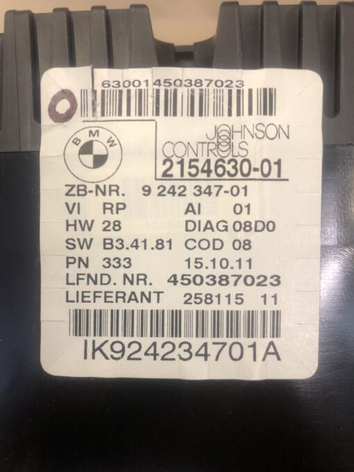 BMW 3-Series Johnsons Controls Instrument Cluster - Programming Service - Image 4