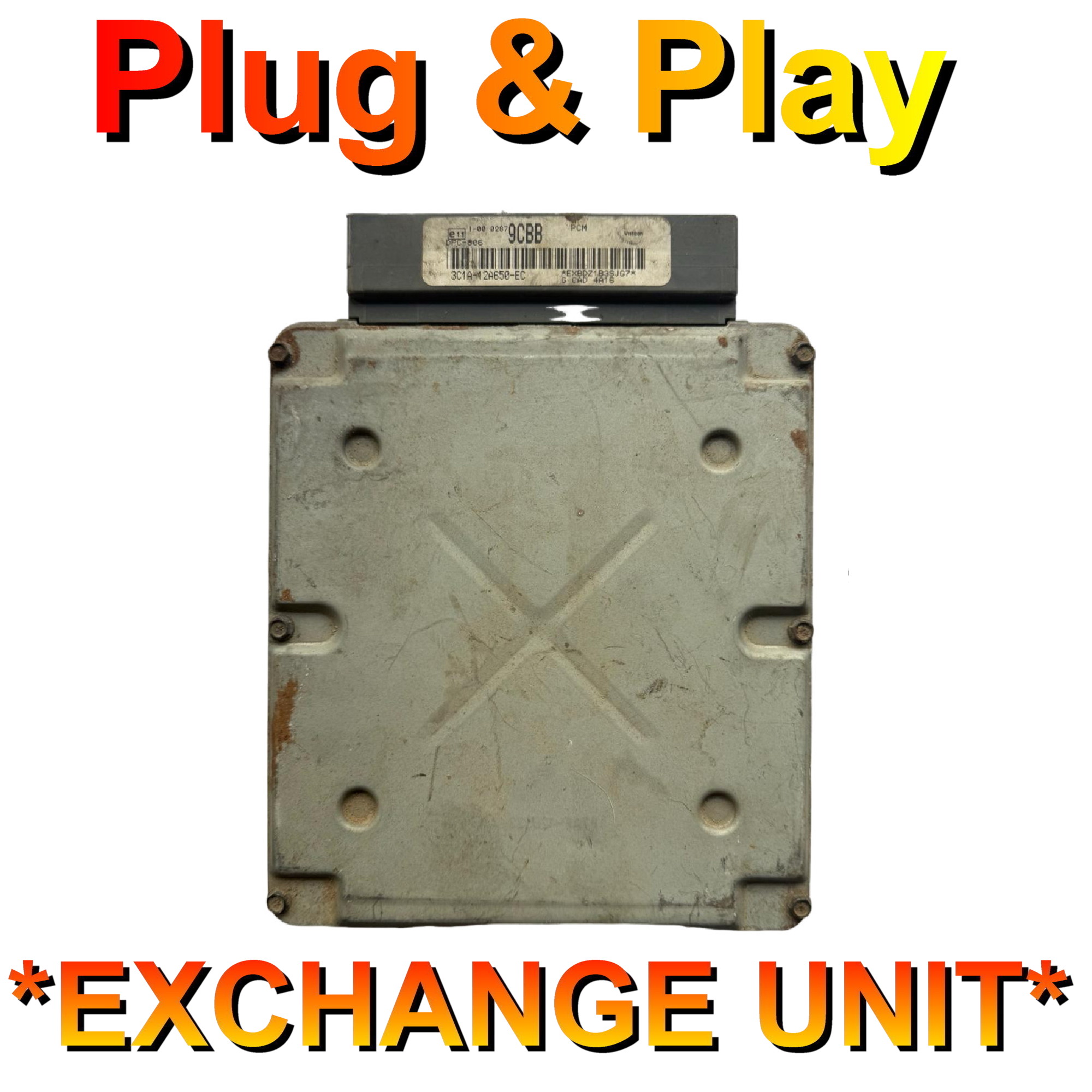 Ford ECU Visteon | 3C1A-12A650-EC | 9CBB | Plug+Play Exchange unit