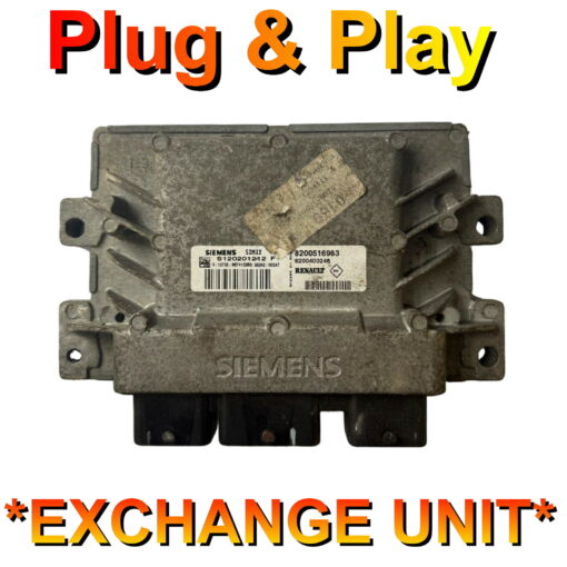 Renault ECU S120201212F | 8200516963 | SIM32 | Plug+Play Exchange unit